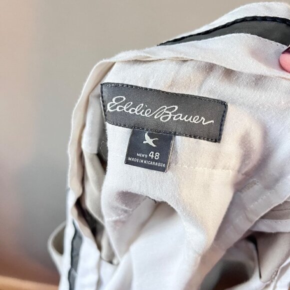 Eddie Bauer Wrinkle Free Relaxed Fit Khaki Pants- Size 48 - Picture 2 of 6